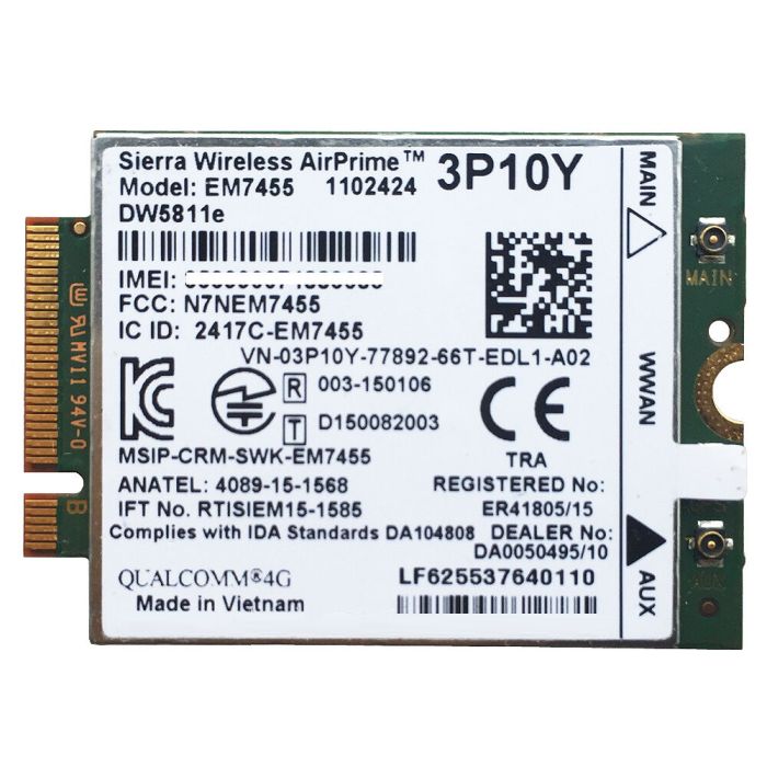 Sierra EM7455 Qualcomm 4G WWAN Card Module - Buy Now
