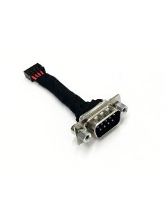Short Serial DB9 to 2.0mm 10 Pin Header Cable - 2 Inches