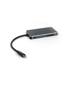 Type C to SD-TIF with HDMI USB 3.0 and PD Dongle Metal Shell