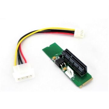 PCI-e 1X/4X Card to M.2 M Key 4 Lane PCIe Slot Adapter