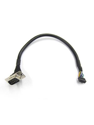 Serial DB9 to 2.0mm 10 Pin Header with Insulated Cable - 10 Inches